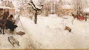 Carl Larsson The Open-Air Painter Sweden oil painting artist